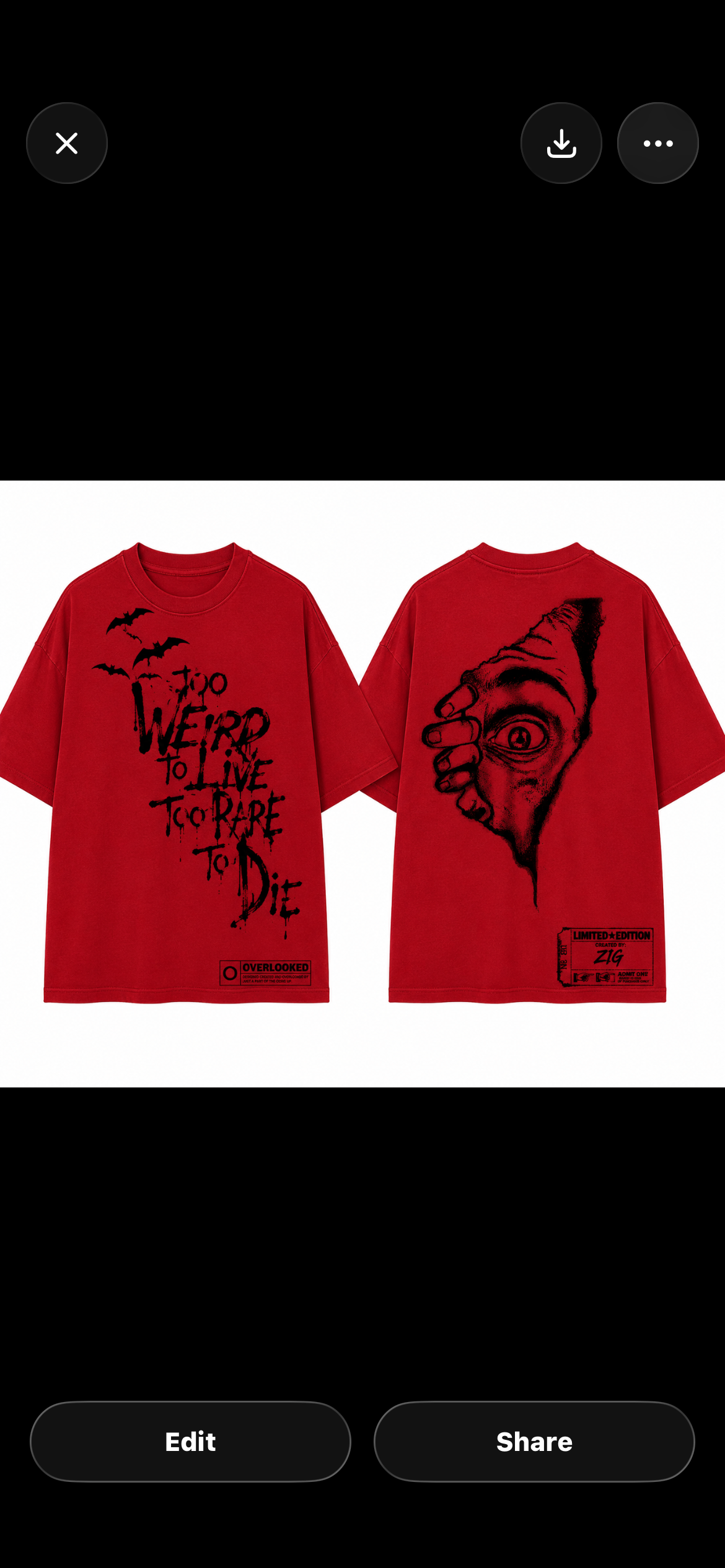 See no normal tee